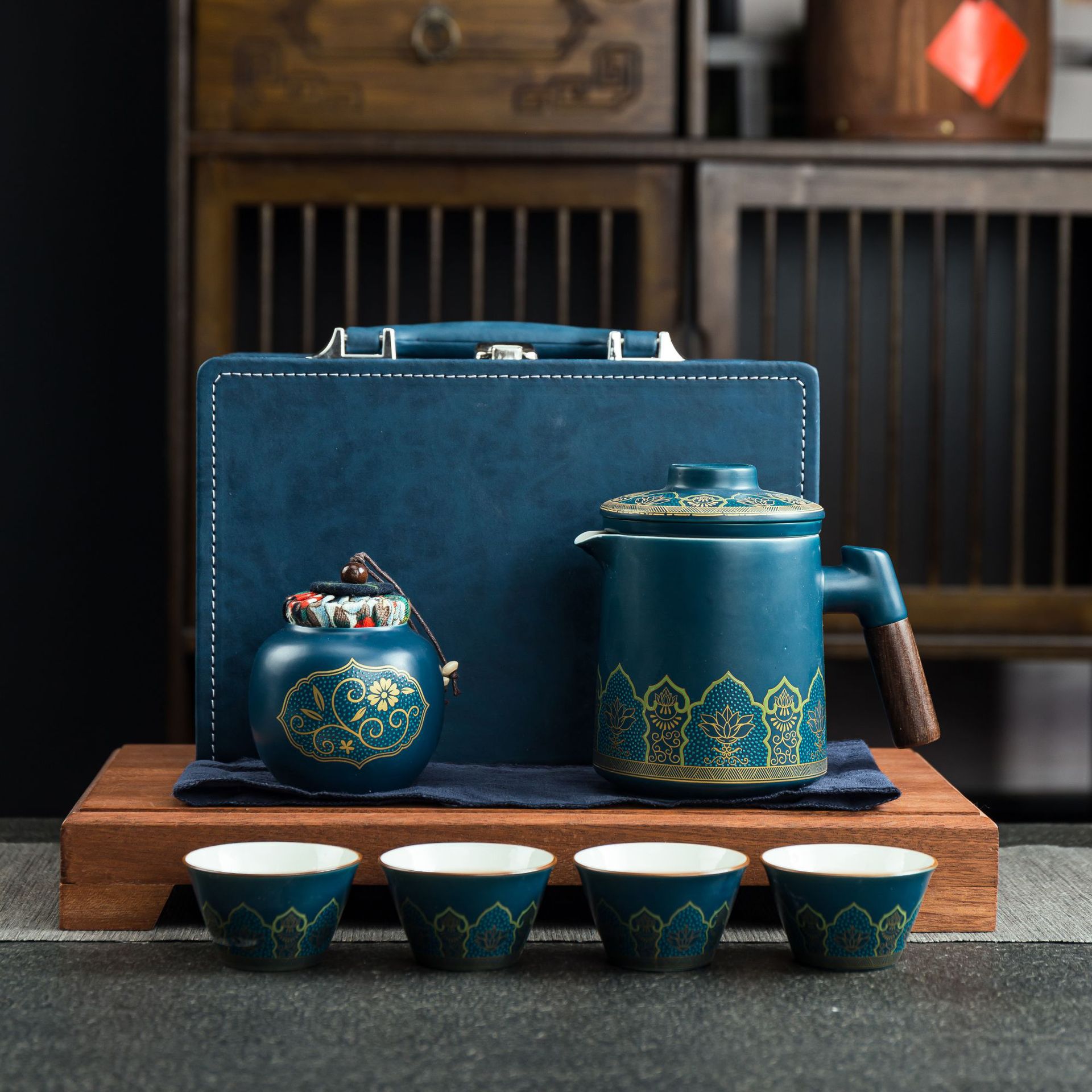 快客杯礼盒 送男生长辈生日礼物 中国风礼品 高档 礼品伴手茶具