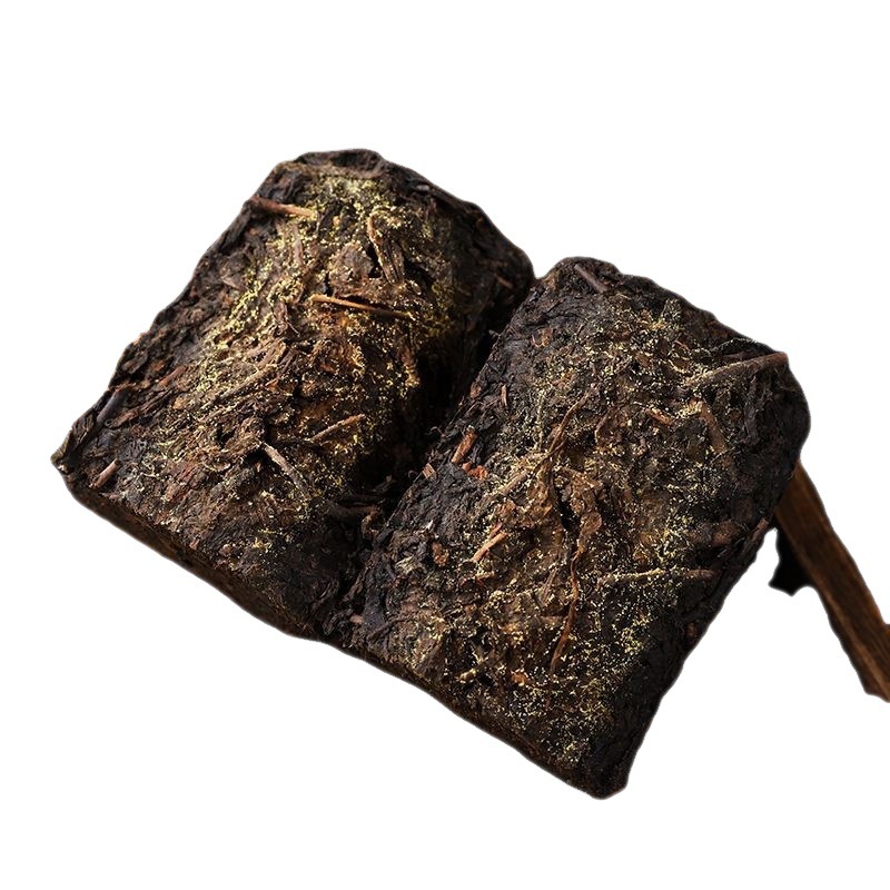 安化黑茶原产地发货湖南金花叶茯砖茶g批