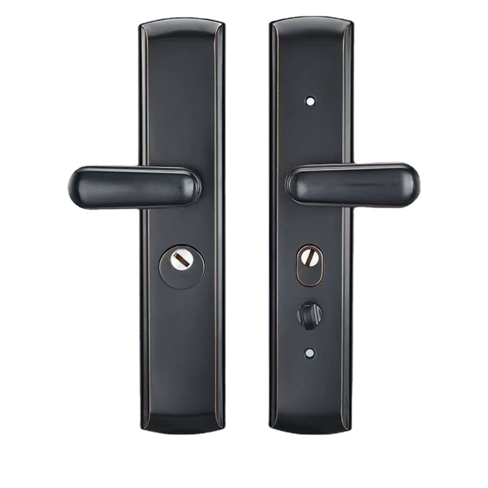 厂家批发防盗门拉手双面防撬无极换向不锈钢入户门锁家用通用型