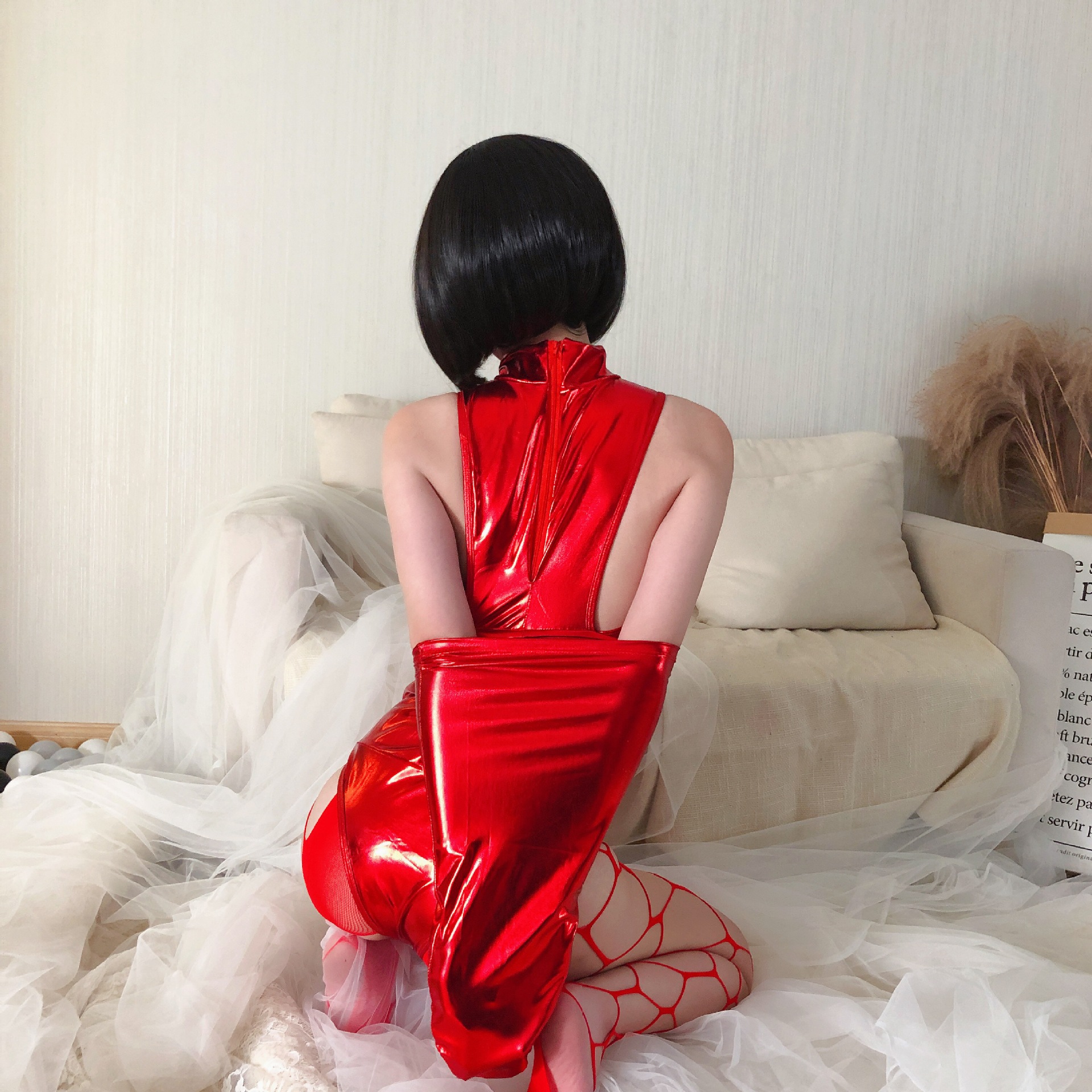 sm皮革自缚单手套男女奴拘束衣紧身约束衣束缚带捆绑道具情趣用品