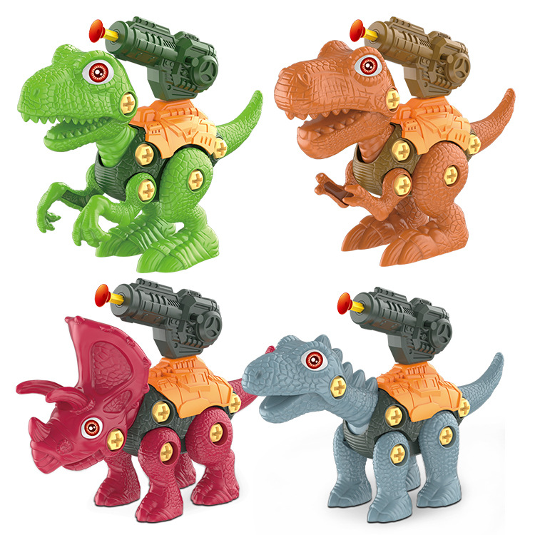 Cross-Border Disassembly Dinosaur Toys Children Boys Educational DIY Group Assembled Tyrannosaurus Model Night Market Stall Gifts