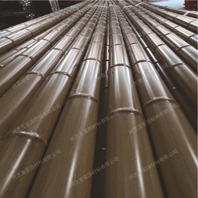 不锈钢转印竹节管仿木纹竹节管仿真竹节管可加工定制