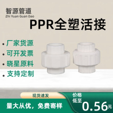 PPR全塑活接20-63 水泵接头热熔活接头PPR精品活结厂家现货