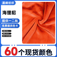 850g海狸貂水貂绒绒布料 人造皮草貂皮大衣 兔毛绒玩具仿皮草面料