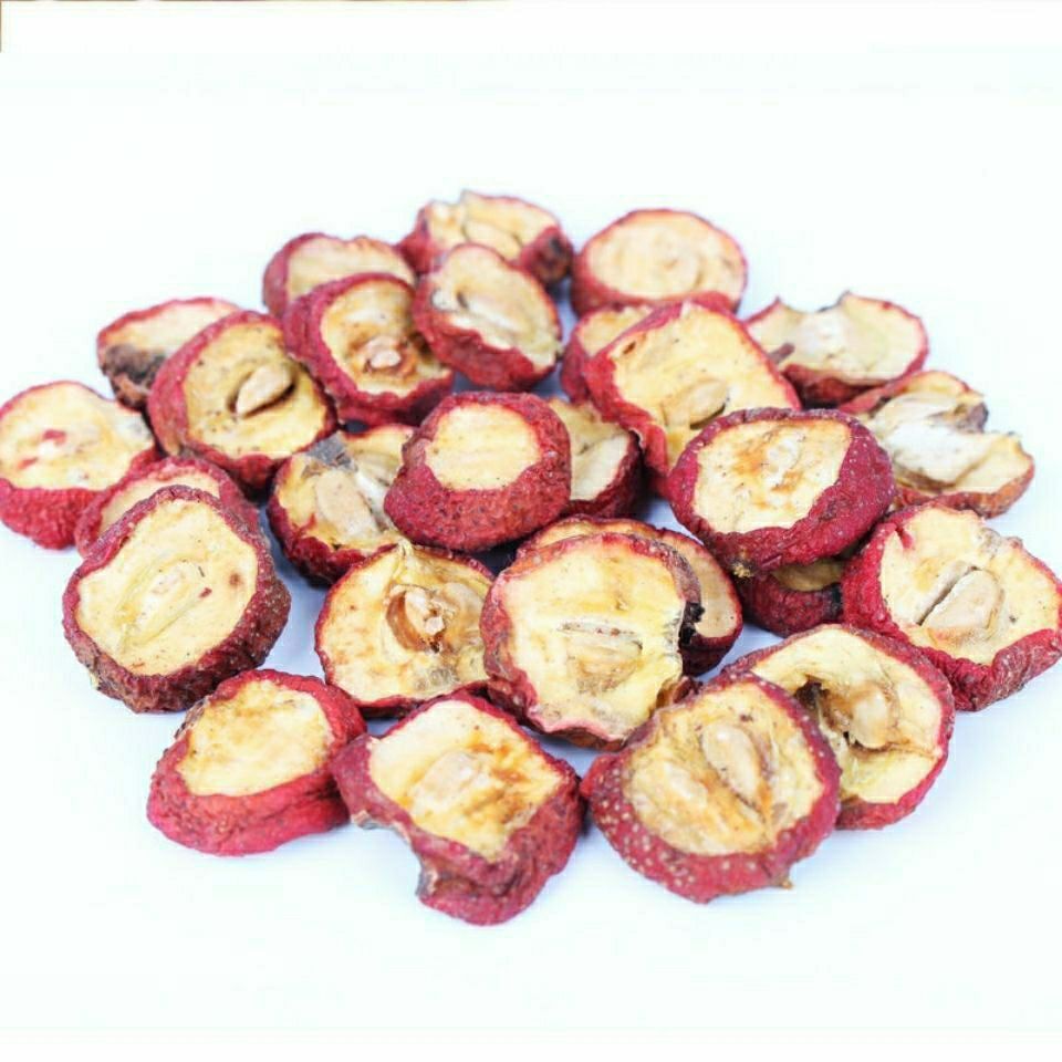 山楂干片新货农家自制太阳自然晾晒野生开胃泡茶中药材带籽山楂片