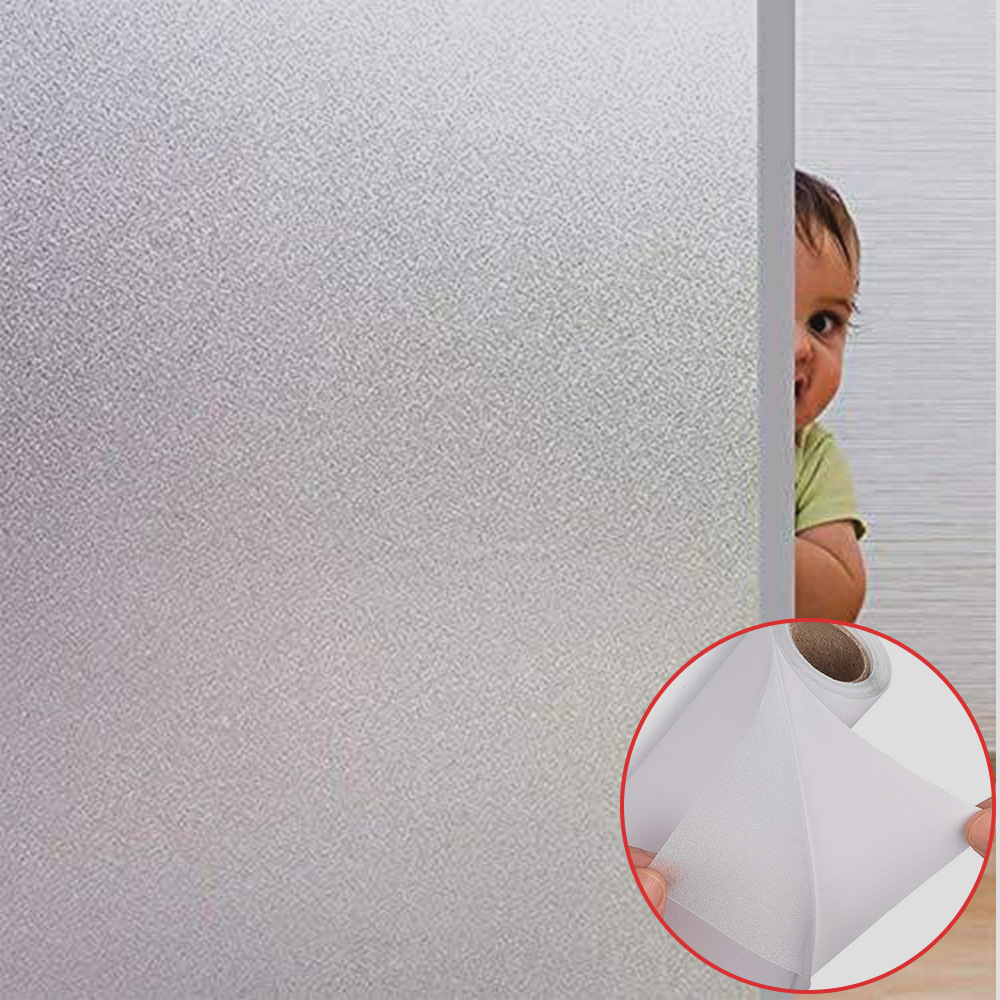 pvc玻璃磨砂贴加厚商场浴室办公室厨房窗户贴膜透光不透明装饰材