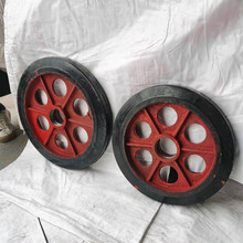14寸16寸单轮 橡胶轮 折叠手推车家用购物车手拉车轮工业胶轮