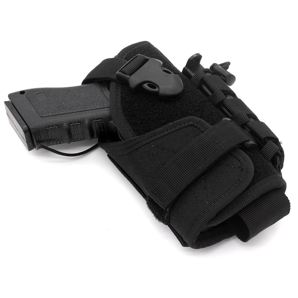 新款1000d龙卷风腿套molle弹夹袋战术快拔枪套亚马逊户外战术枪套