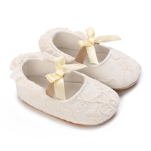 春秋婴儿步前鞋0-1岁女童鞋软底女宝宝公主鞋3-6-12个月学步布鞋
