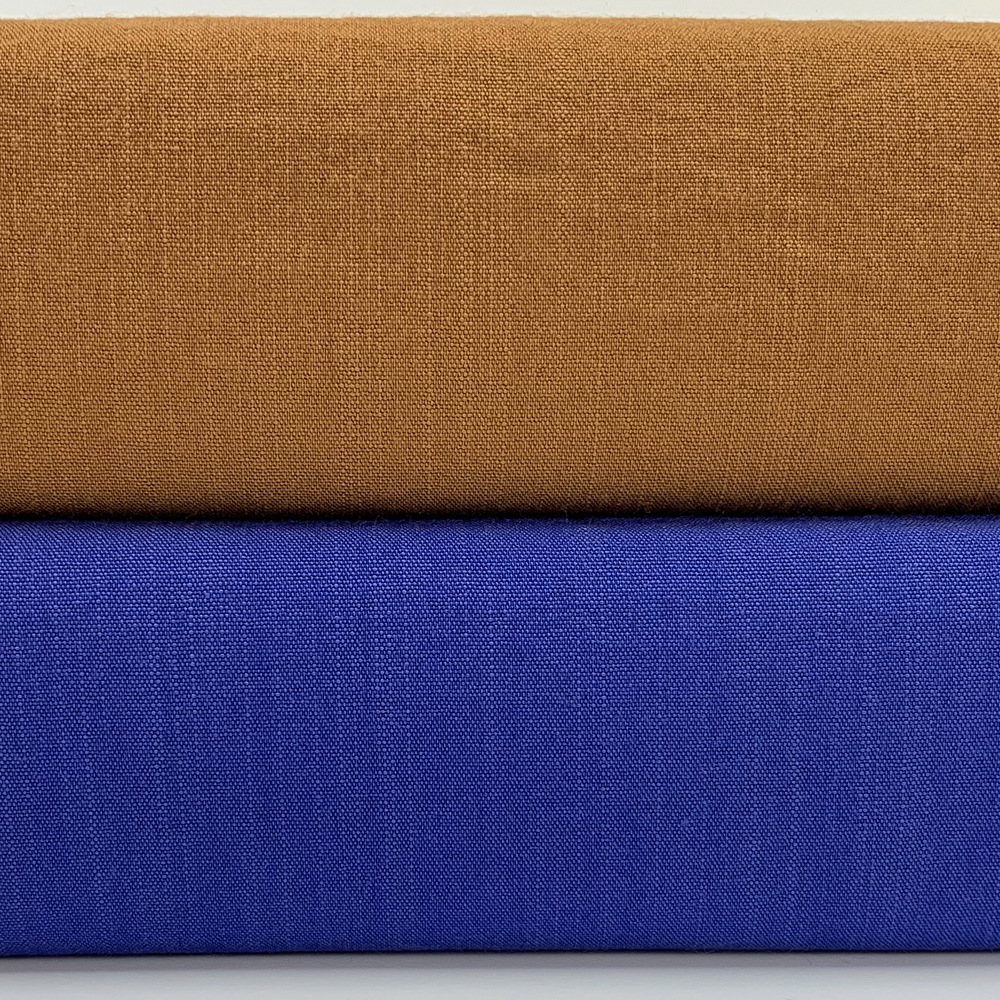 nr弹力冰麻竹节时装面料 粘胶纤维锦纶混纺素色复古衬衫布料 现货