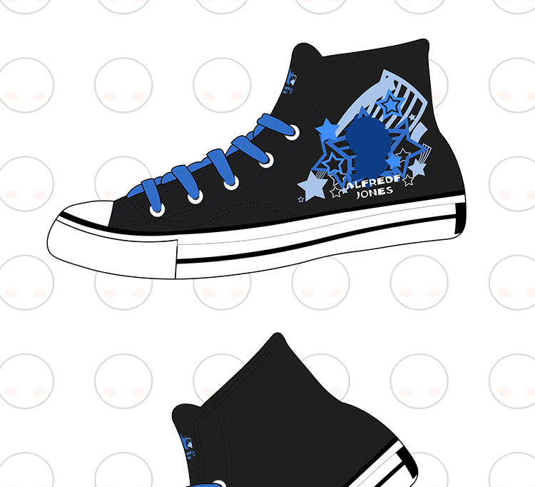 黑塔利亚鞋子弗朗西斯亚瑟王耀高帮二次元鞋子男女学生高帮帆布鞋