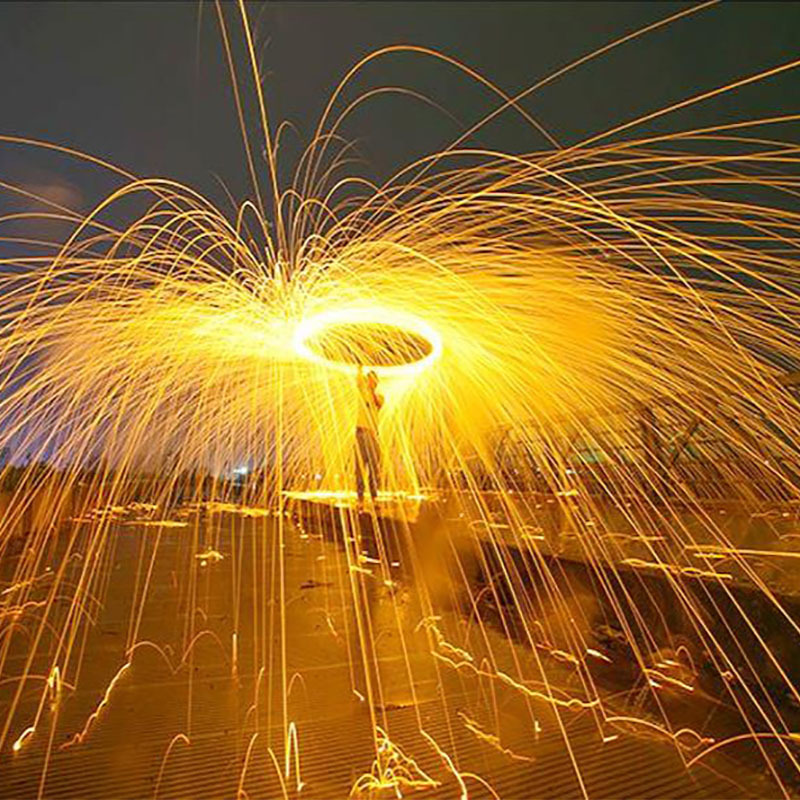 网红仙女焰冷火花火棒一次性烟花钢丝棉烟火燃烧棒手持拿甩小呲花