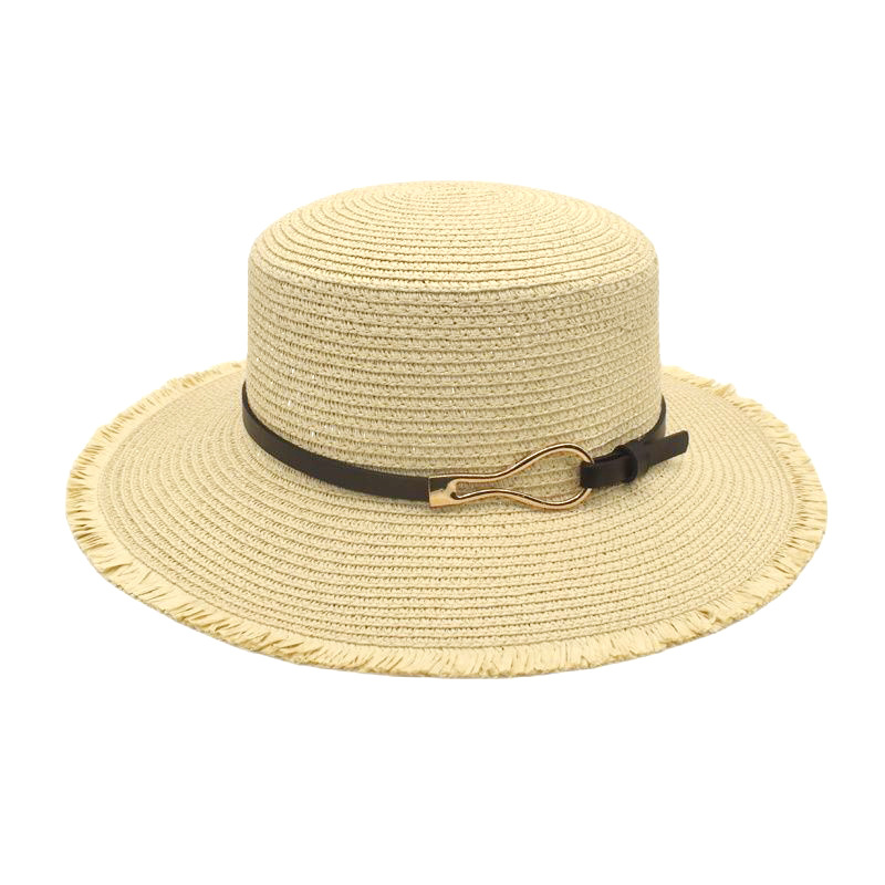 2023 Summer Straw Sun Hat Korean Style Women's Outdoor Travel Beach Sun Protection Sun Hat Foldable