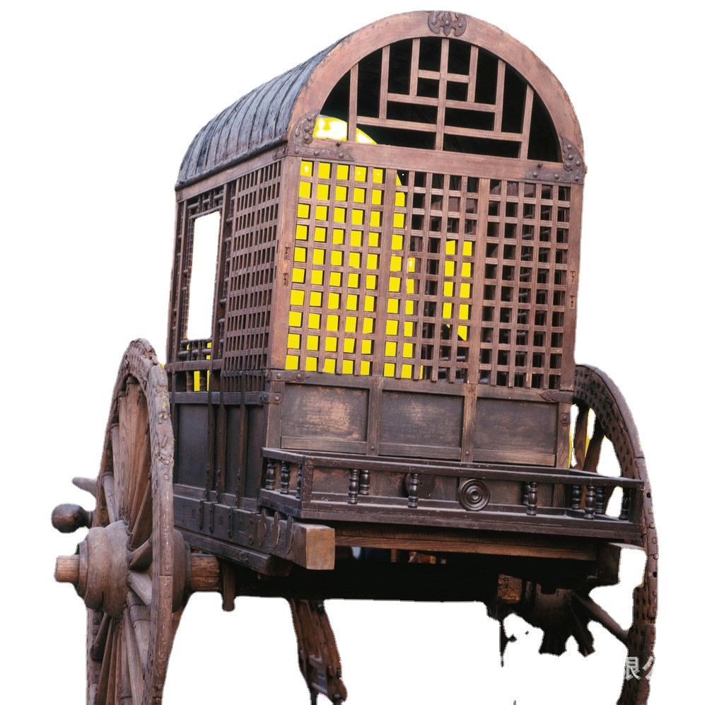 手推车马车古代战车巢车木牛流马农耕文化木制售货车古农具