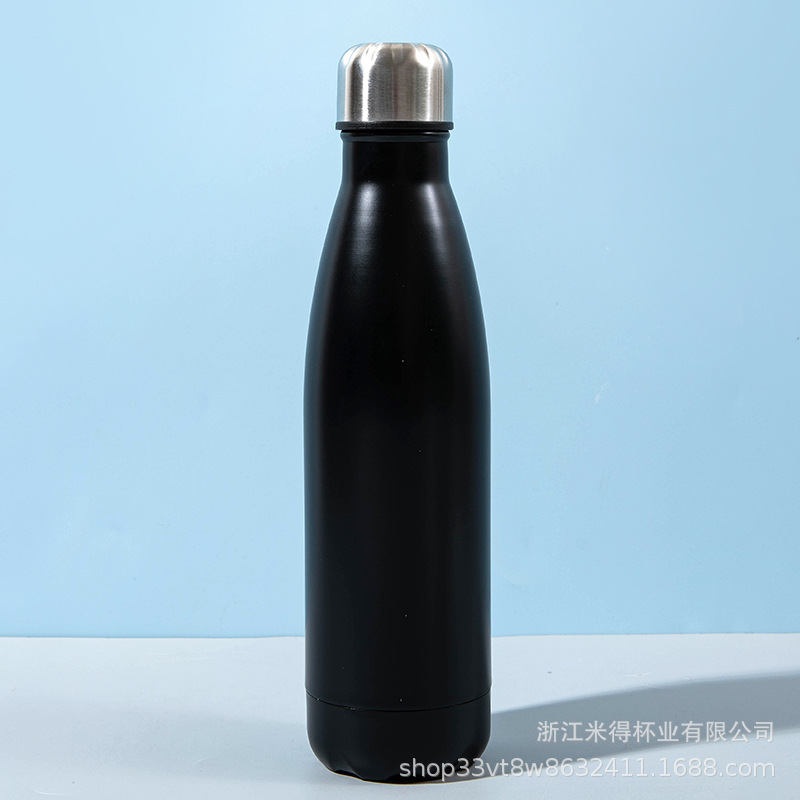 Cross-Border 304 Stainless Steel Coke Bottle Portable Outdoor Thermos Sports Kettle Creative Coke Bottle Small Mouth Bottle