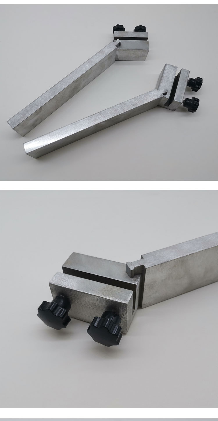 相框切角机配件铝合金靠尺左右排切定位块 1对装定位器 五金工具
