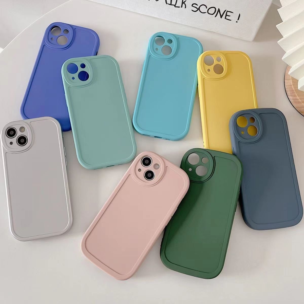小胖妹椭圆镜头适用苹果13手机壳iphone11/12pro硅胶8plus软壳xr7