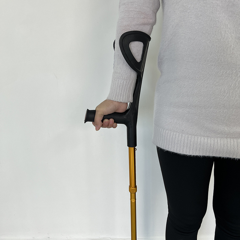 臂式铝合金肘杖伸缩折叠可调防滑手杖老人腋下拐便携式康复拐杖