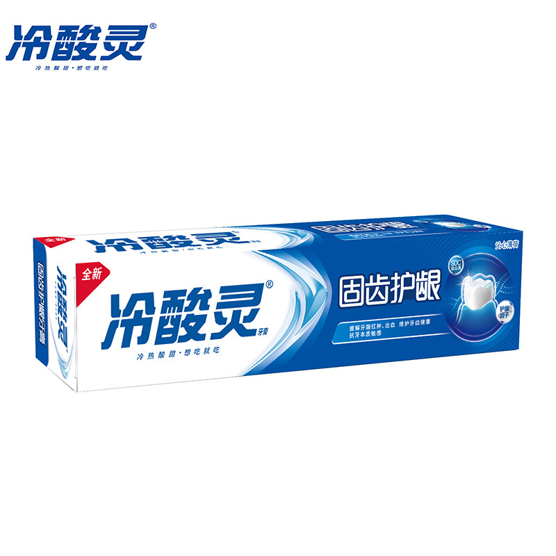 180g冷酸灵固齿护龈牙膏 缓解牙龈问题抗敏感沁心薄荷香型