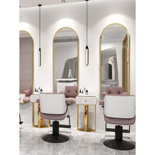 理发店镜台发廊专用美容美发店装修墙面用品免打孔挂墙式网红镜子