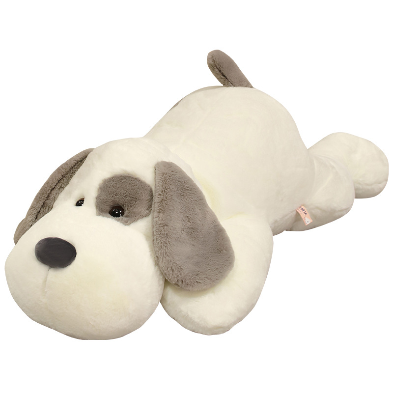 [One Piece Dropshipping] Gray Lying Puppy Dog Doll Children's Sleep Companion Pillow Puppy Dog Doll Ragdoll Gift