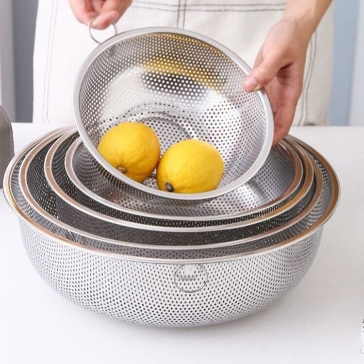 Stainless Steel Drain Basket Bowl Strainer