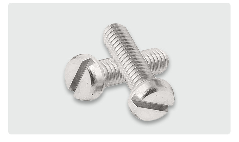 304不锈钢平头螺丝gb65/din84开槽螺栓m5-m10圆柱头一字螺丝钉