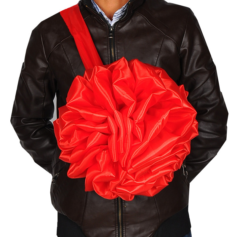 大红花婚礼新郎牵引新娘颁奖表彰绣球花球结婚绣球胸花参军光荣花