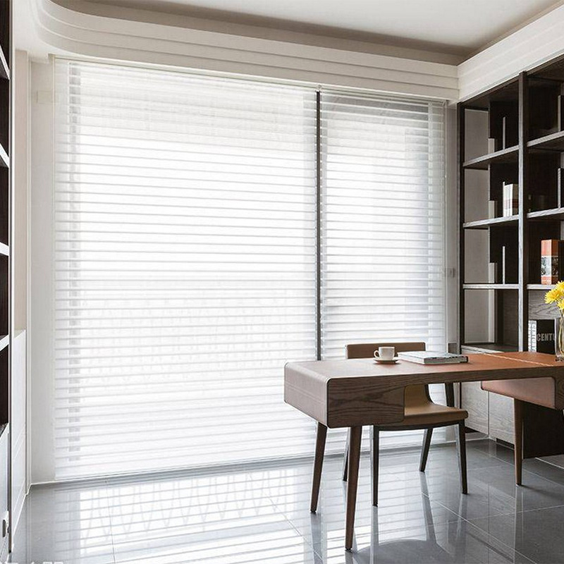 梦幻香格里拉帘柔纱帘办公室书房客厅阳台遮光透光透景百叶窗