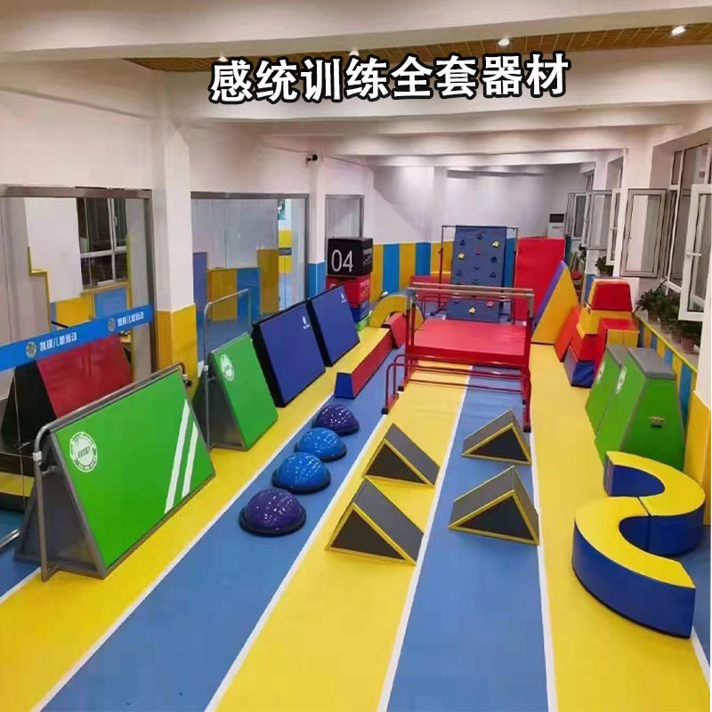 体能馆全套感统训练器材儿童体适能跑酷用具 平衡木软体玩教具