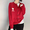 Red hearts Cashmere knitting Cardigan Europe station fashion T-shirts Button Early spring new pattern sweaters jacket Red hearts Cashmere knitting Cardigan Europe station fashion T-shirts Button Early spring new pattern sweaters jacket