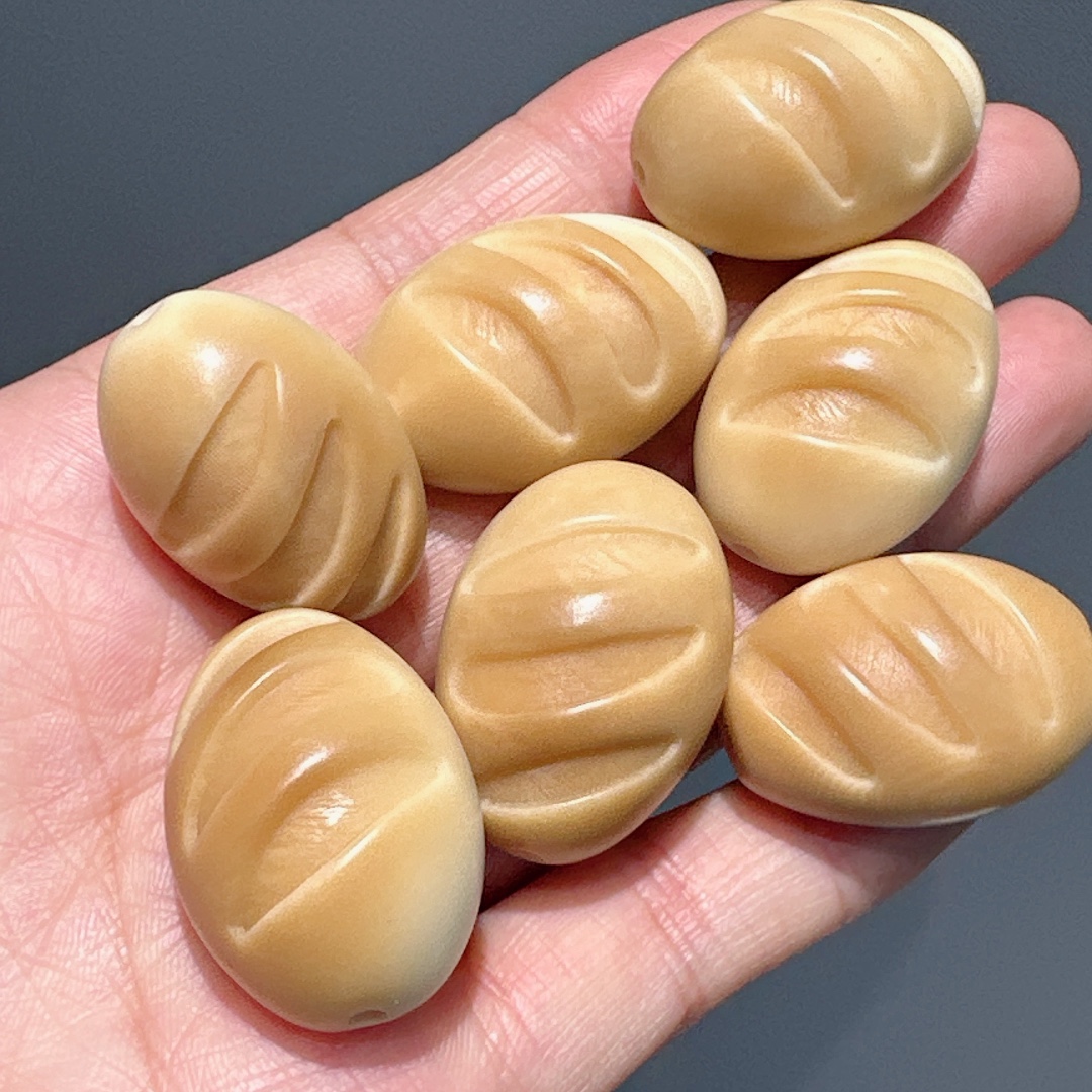 批发象牙果烤面包通孔配件手工diy文玩配饰佛珠手串随机发货-阿里巴巴