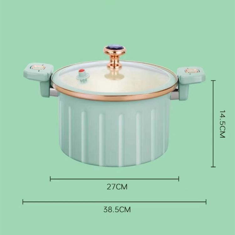 New Roman Low Pressure Pot Enamel Ceramic Pressure Cooker Non-Stick Stew Pot Soup Pot Easy to Clean Ceramic Frying Cooking Pot