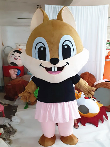 玩偶定制卡通机灵小松鼠头套装动漫真人演出情侣松鼠道具人偶衣服