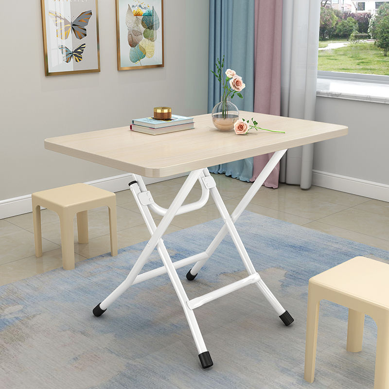 桌子家用折叠桌靠边站餐桌简易吃饭简约出租房摆摊便携长方形批发