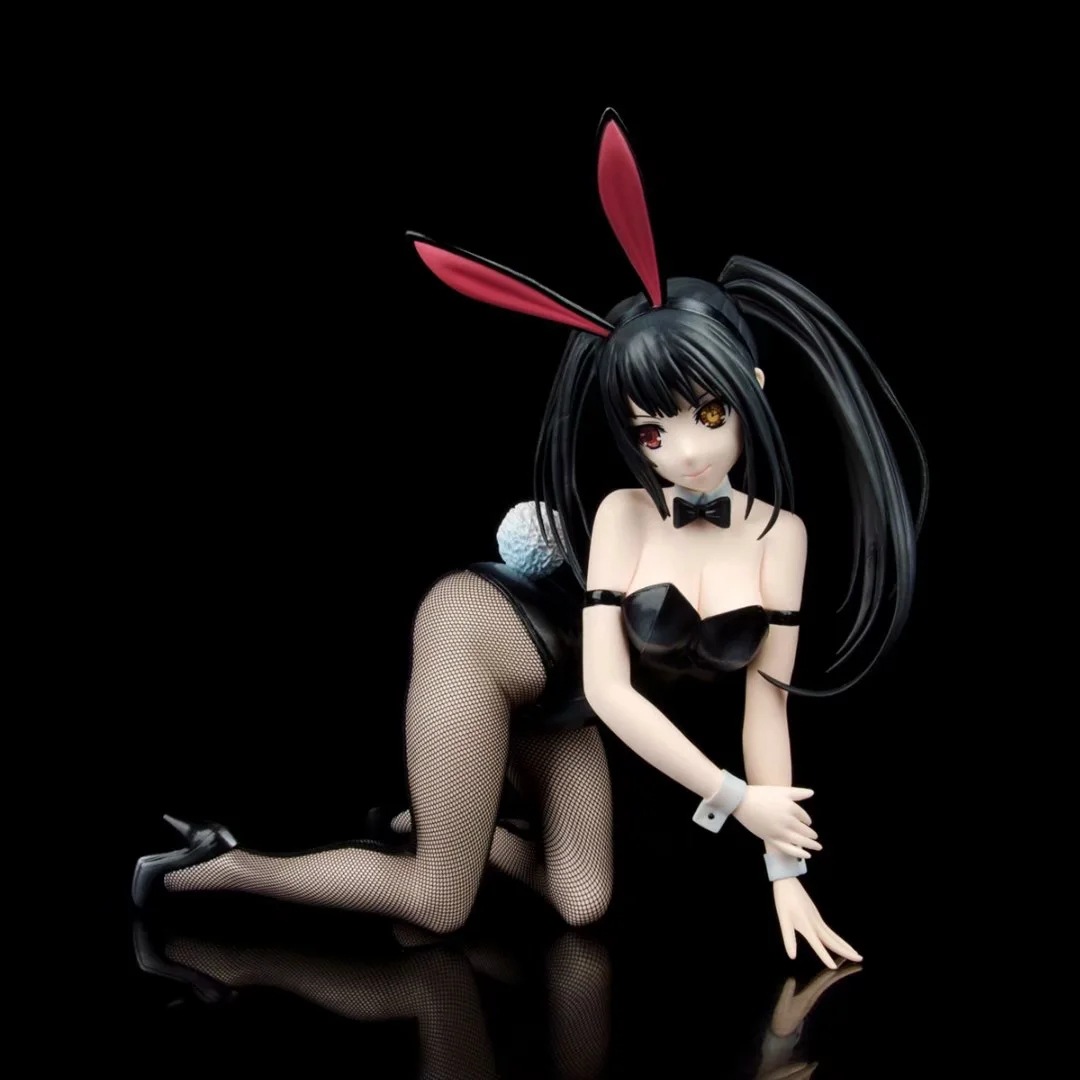 约会大作战时崎狂三跪姿1/4兔女郎ver盒装手办动漫模型摆件