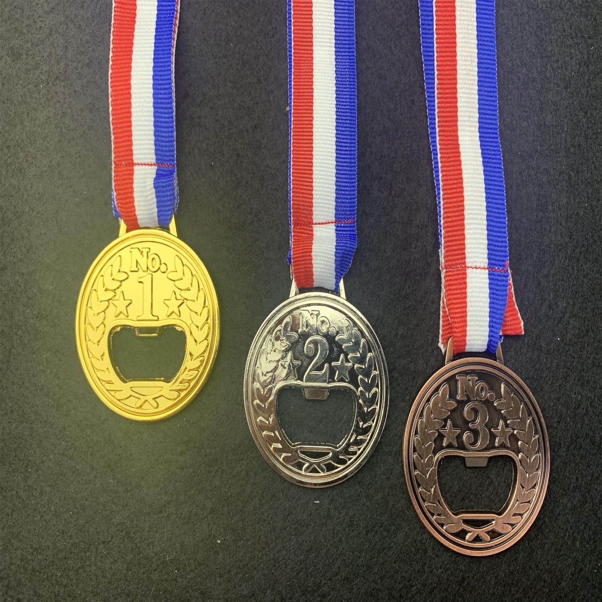 定 制表彰荣誉勋章 纪念章运动会马拉松活动金属奖章批发亚马逊