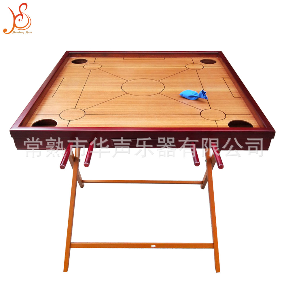 康乐球台克朗棋球盘标准家用台球桌红木色款