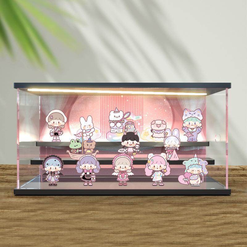 亚克力收纳适用寻找独角兽 卓大王梦境剧场系列盲盒场景展示盒子