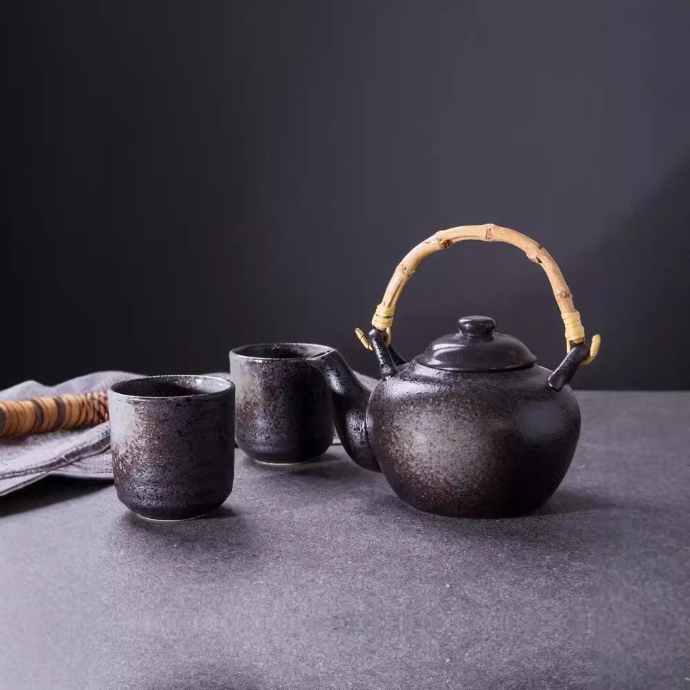 陶瓷茶壶冷水凉水壶开水壶 水杯茶杯餐厅饭店商用茶水壶杯茶具