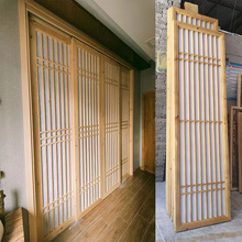 日式推拉门格子门隔断门和室门折叠门采耳店料理店榻榻米实木移门