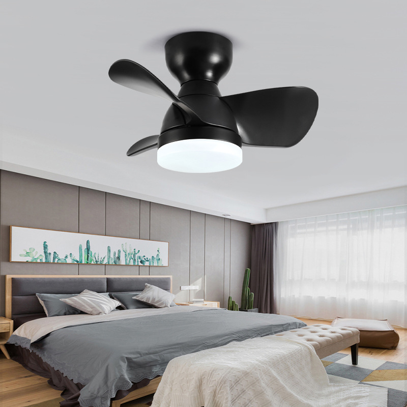 Modern Minimalist Fan Ceiling Light Bedroom Dining Room Room Ceiling Fan Lights Children Frequency Conversion Electric Fan Lamp Nordic Fan Lamp