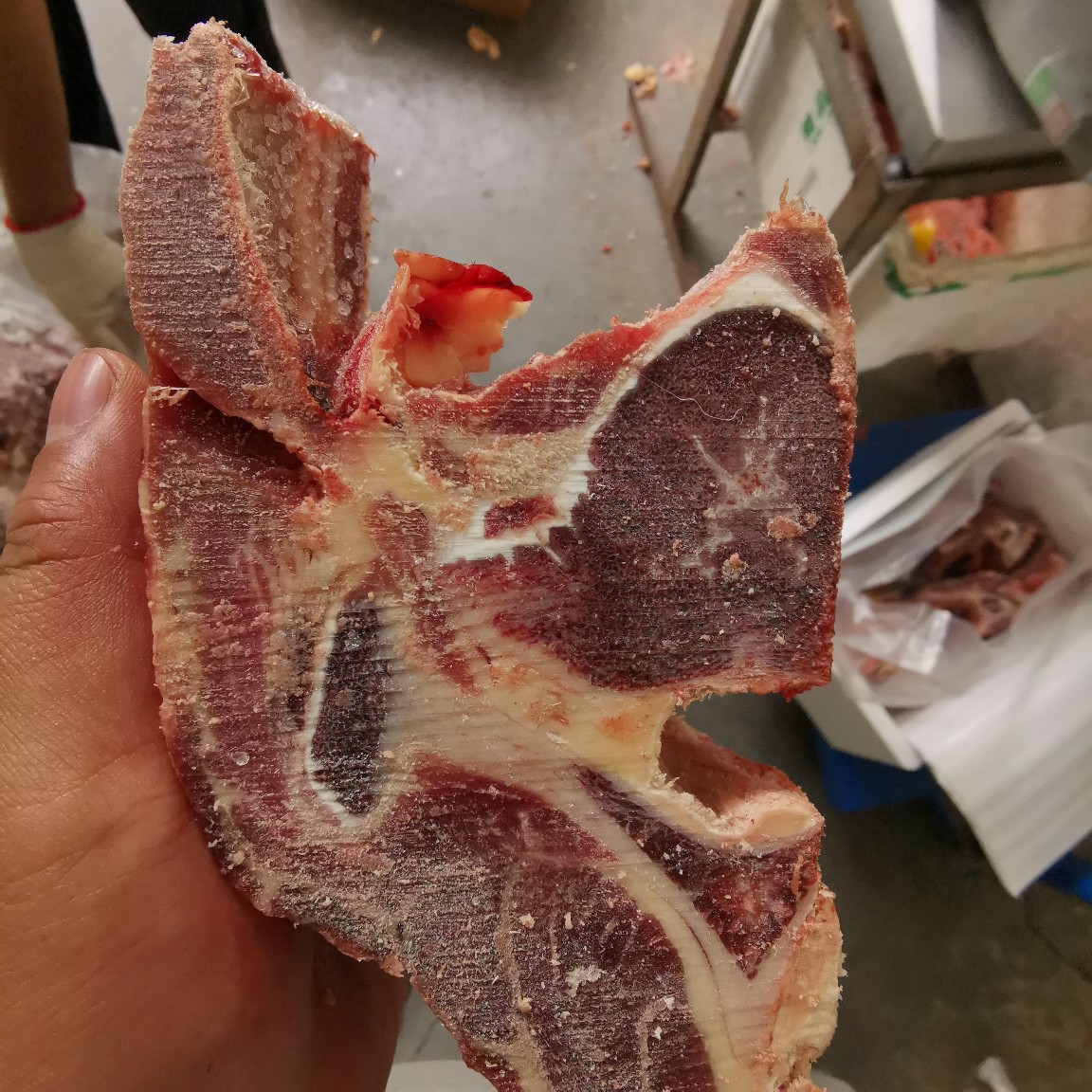 12一斤原切进口无添加短牛肩胛骨牛脊骨牛蝎子火锅牛肉汤面馆商用