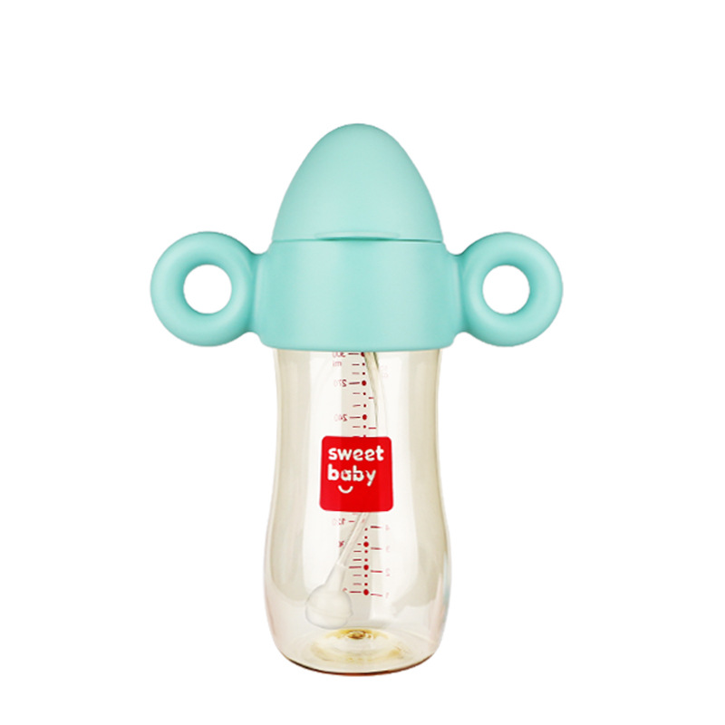 Newborn Glass Feeding Bottle Baby PPSU Milk Bottle Wide Caliber Anti-Flatulence Drop Resistant Silicone Nipple Maternal and Child Supplies