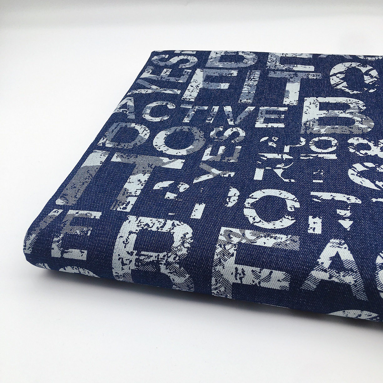 英文字母创意涂鸦纯棉面料外套裤子裙子套装diy手工鞋子箱包布料