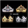 Cosplay Luxury King Queen Crown Fashion Party Hats Tire Prin|ru