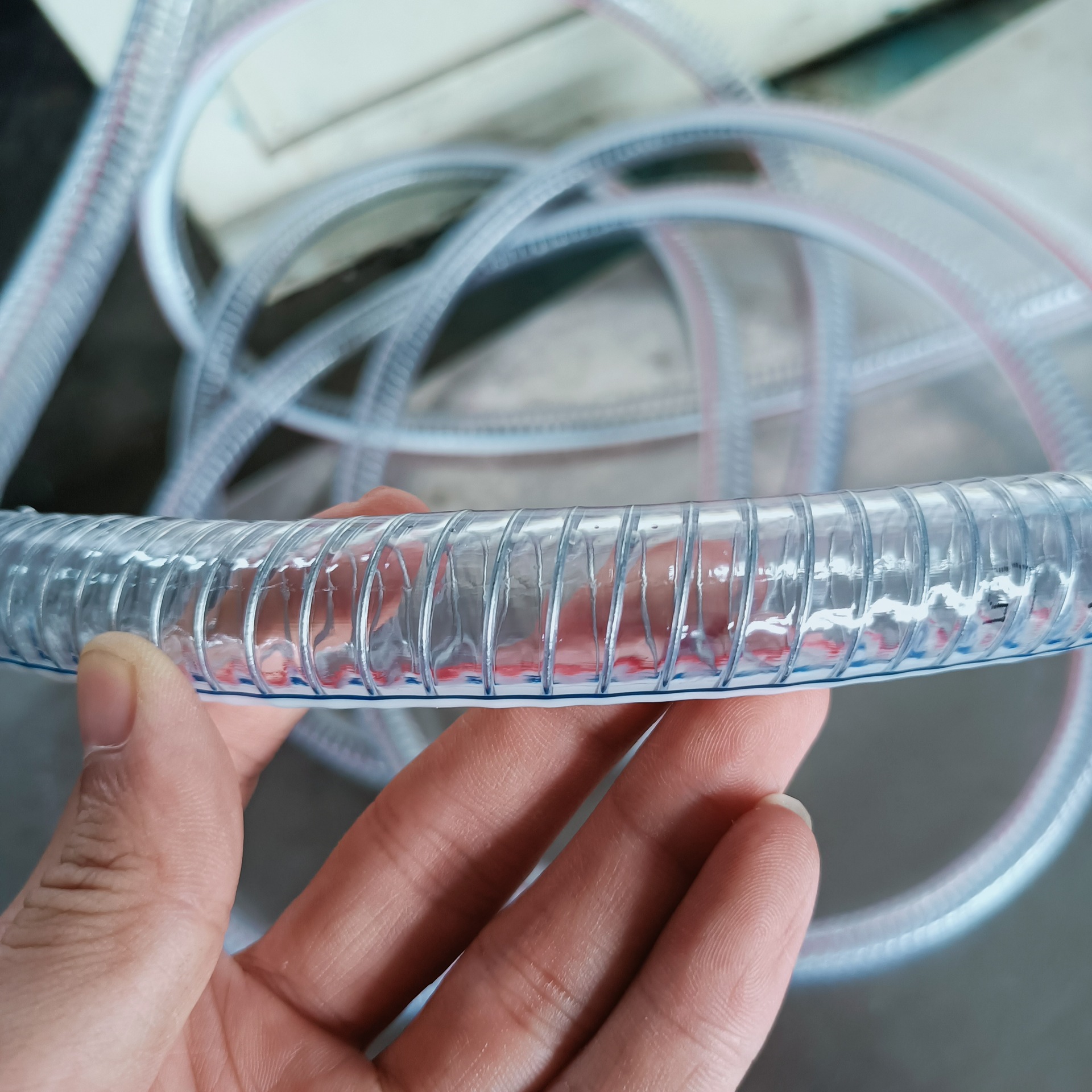 pvc透明螺旋钢丝透明软管排污水抽真空泥沙泵用管加厚耐磨耐低温