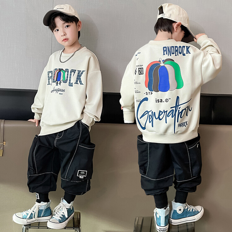 儿童装男童套装春秋装季2024新款中大童小男孩衣服休闲运动两件套