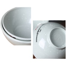 RKT4白梅花密胺小碗米饭碗汤碗火锅餐厅餐具碗碟勺杯塑料仿瓷餐盘