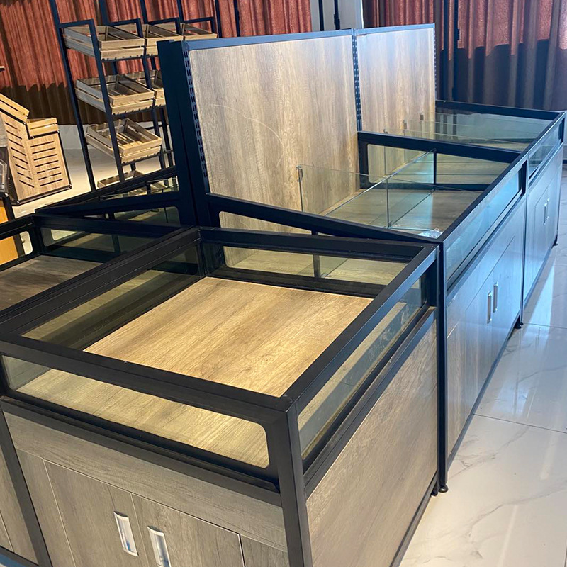 商超杂粮柜五谷杂粮柜钢木杂粮五谷杂粮展示柜